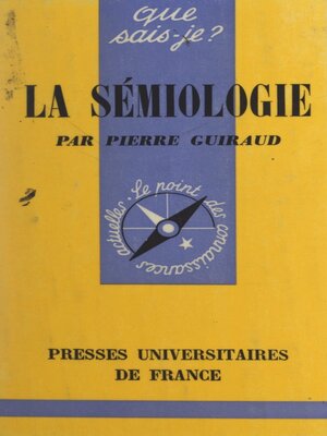 cover image of La sémiologie